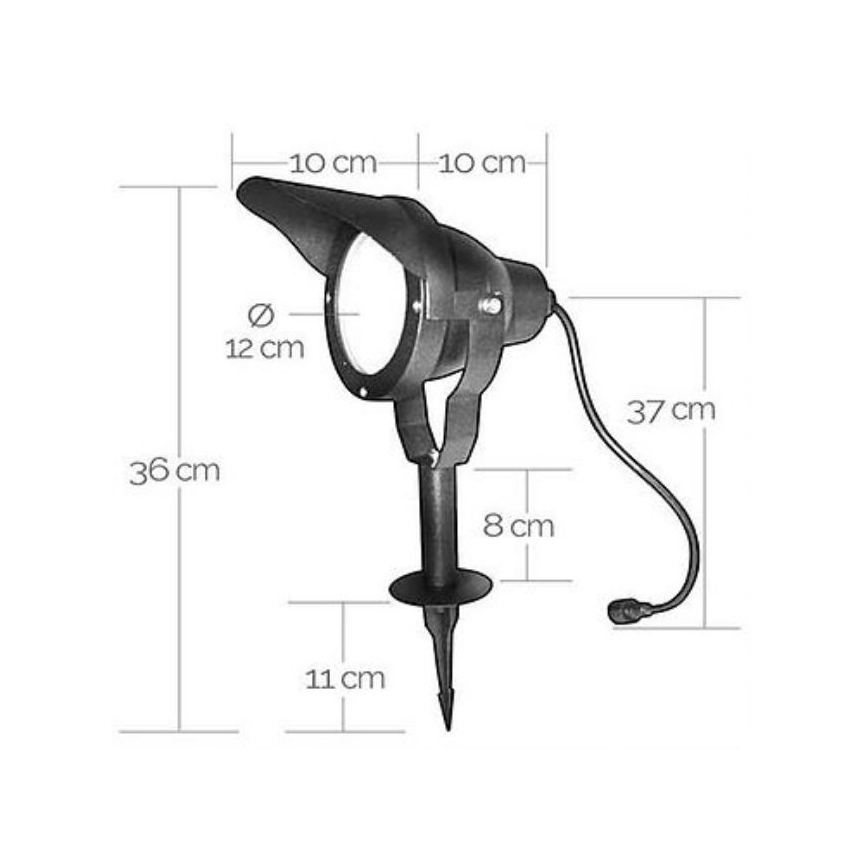 LED Välivalgusti EASY CONNECT 1xGU10/10W/230V IP67 must