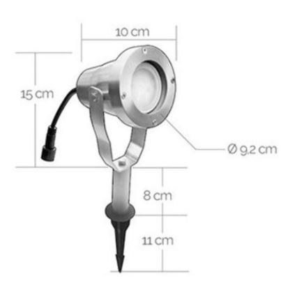 LED Välivalgusti EASY CONNECT 1xGU10/4W/230V IP67 matt kroom