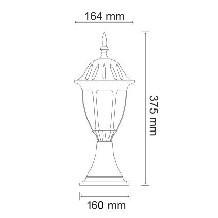 LED Välivalgusti FLORENCJA 1xE27/10W/230V IP43