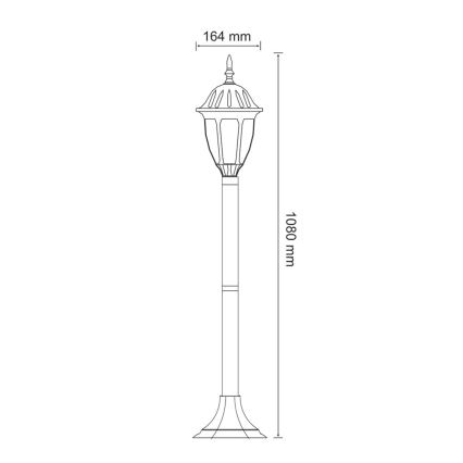 LED Välivalgusti FLORENCJA 1xE27/10W/230V IP43