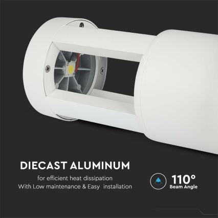 LED Välivalgusti LED/10W/230V 25cm 6400K IP65 valge