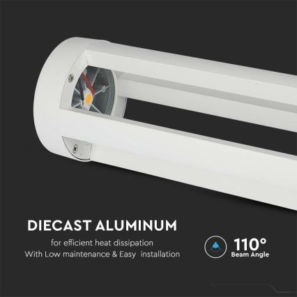 LED Välivalgusti LED/10W/230V 80cm 3000K IP65 valge