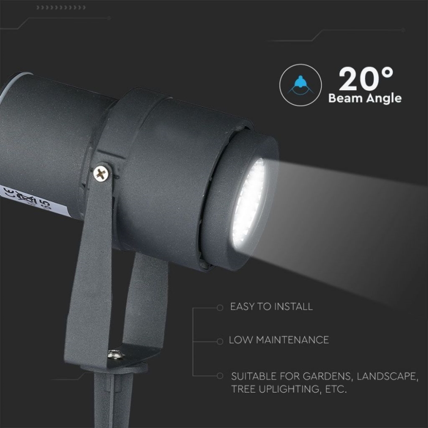 LED Välivalgusti LED/12W/100-240V IP65 3000K hall