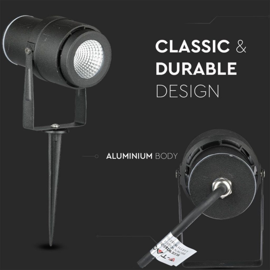 LED Välivalgusti LED/12W/100-240V IP65 4000K must