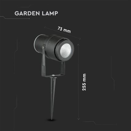 LED Välivalgusti LED/12W/100-240V IP65 4000K must