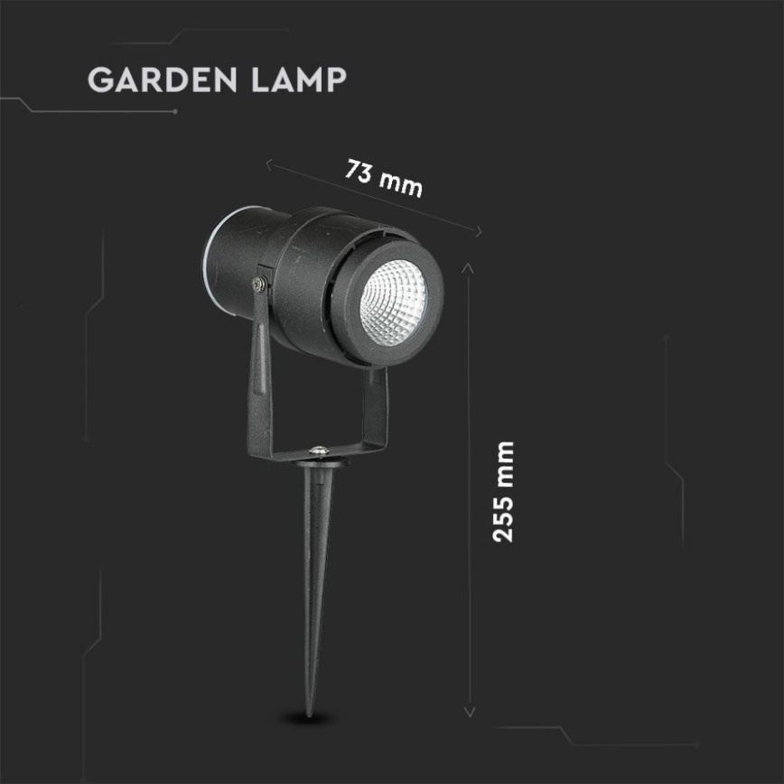 LED Välivalgusti LED/12W/100-240V IP65 4000K must