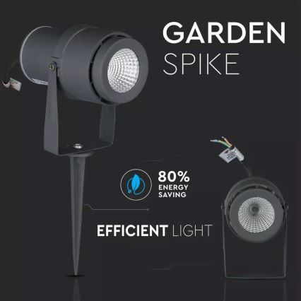 LED Välivalgusti LED/12W/100-240V IP65 hall - roheline tuli