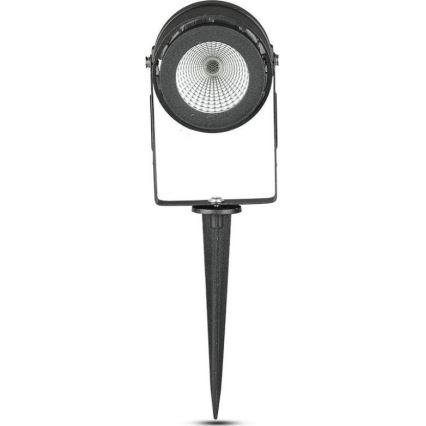 LED Välivalgusti LED/12W/100-240V IP65 must - roheline tuli