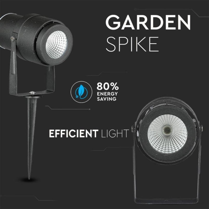 LED Välivalgusti LED/12W/100-240V IP65 must - roheline tuli