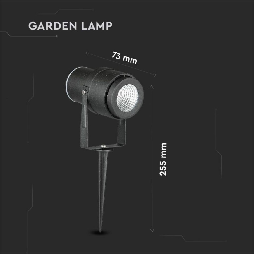 LED Välivalgusti LED/12W/100-240V IP65 must - roheline tuli