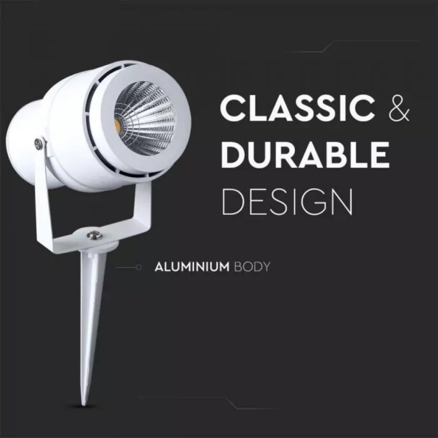 LED Välivalgusti LED/12W/100-240V IP65 valge - roheline tuli