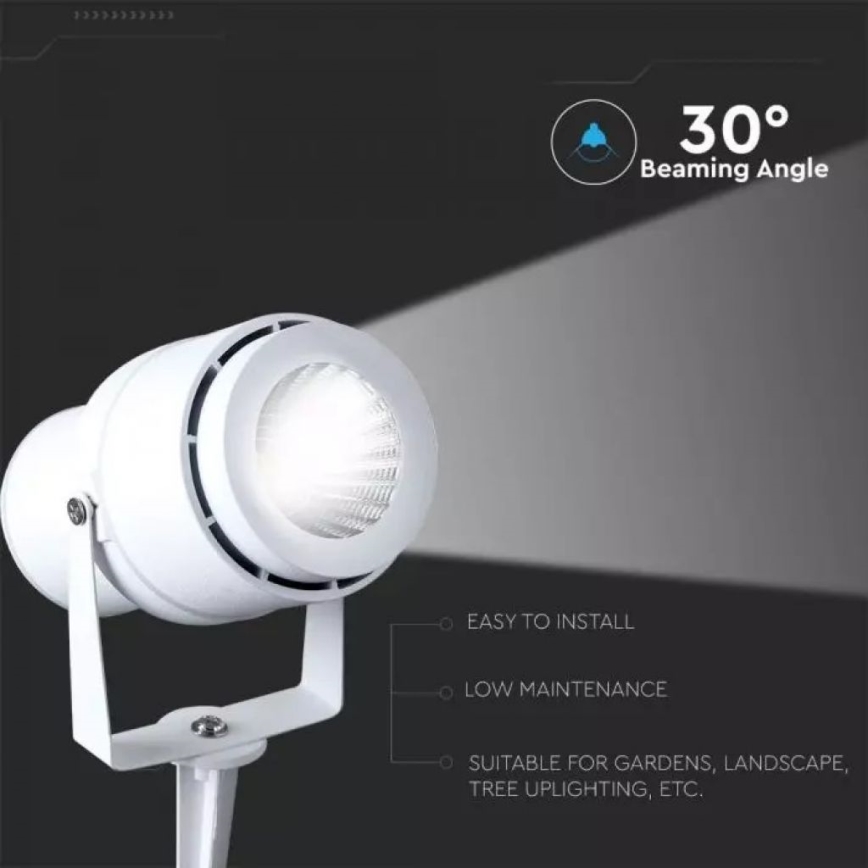 LED Välivalgusti LED/12W/100-240V IP65 valge - roheline tuli