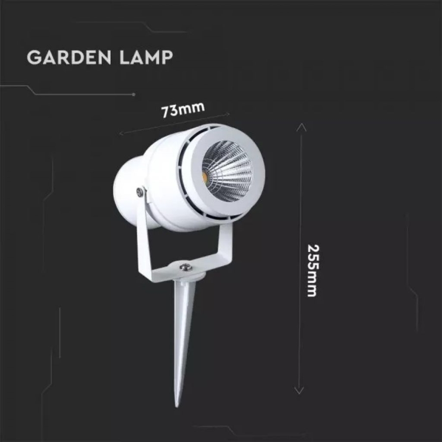 LED Välivalgusti LED/12W/100-240V IP65 valge - roheline tuli