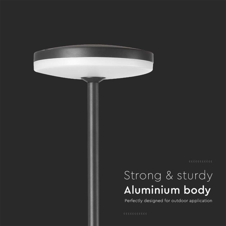 LED Välivalgusti LED/12W/230V 3000K IP65 antratsiit