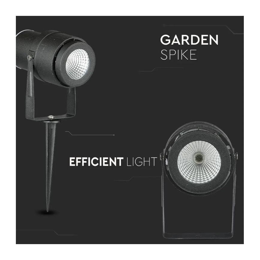 LED Välivalgusti LED/12W/230V 3000K must IP65