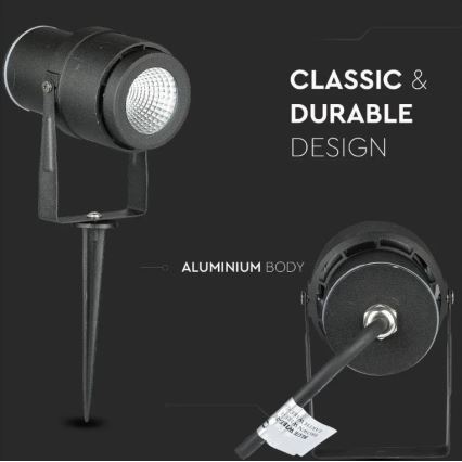 LED Välivalgusti LED/12W/230V 3000K must IP65