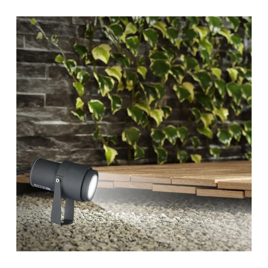 LED Välivalgusti LED/12W/230V 4000K antratsiit IP65