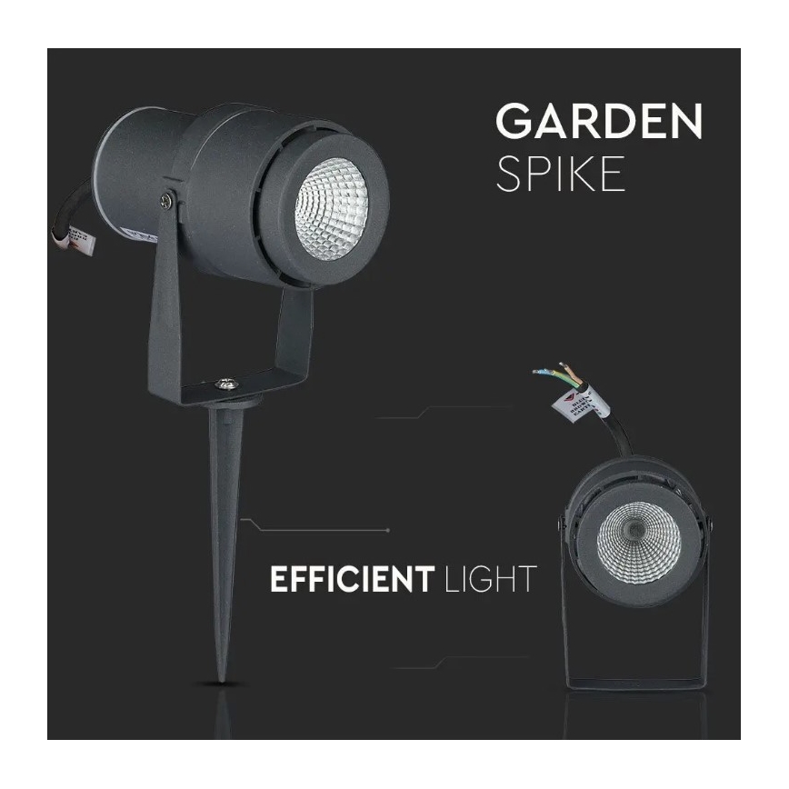LED Välivalgusti LED/12W/230V 4000K antratsiit IP65