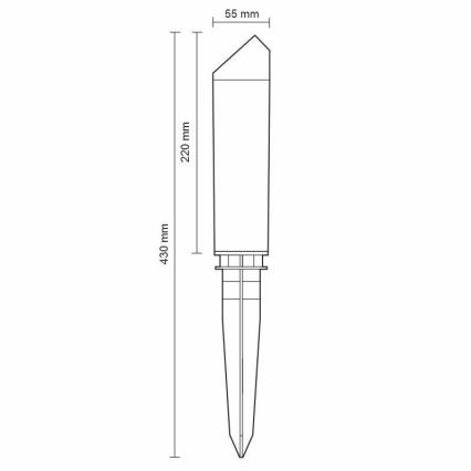 LED Välivalgusti LED/3W/230V 2800K IP65