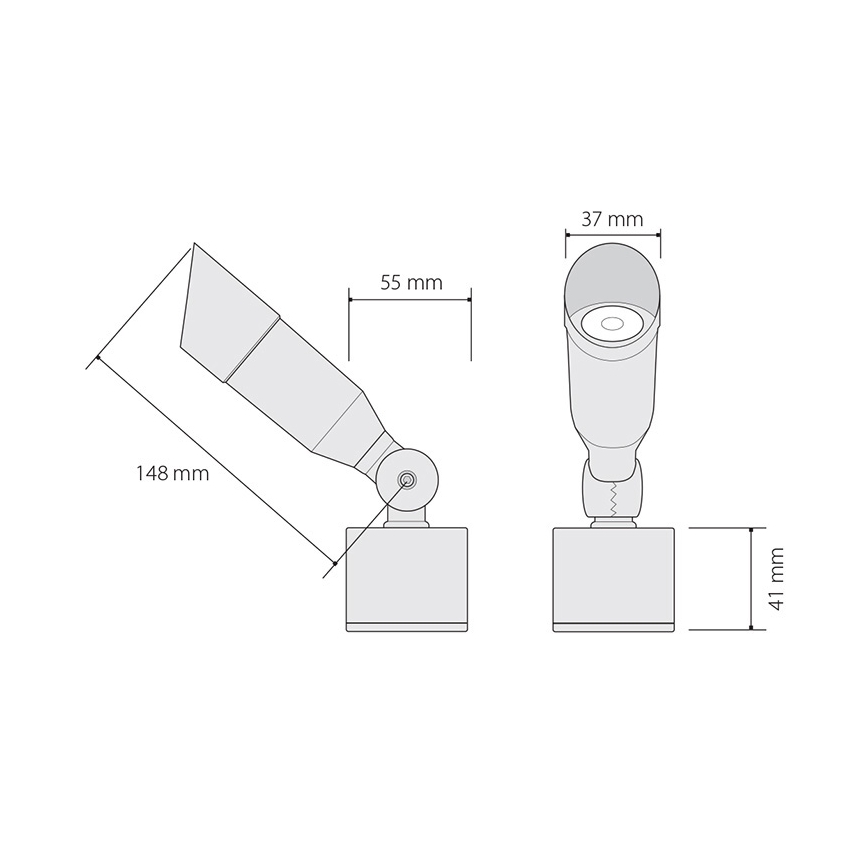 LED Välivalgusti OKO 1xLED/1W/350mA IP54