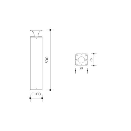 LED Välivalgusti ORNELA LED/6W/230V 3000K IP54 antratsiit
