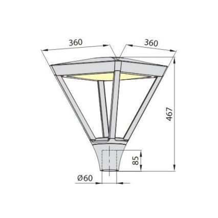 LED Välivalgusti PARK PLUS LED/45W/230V 4000K