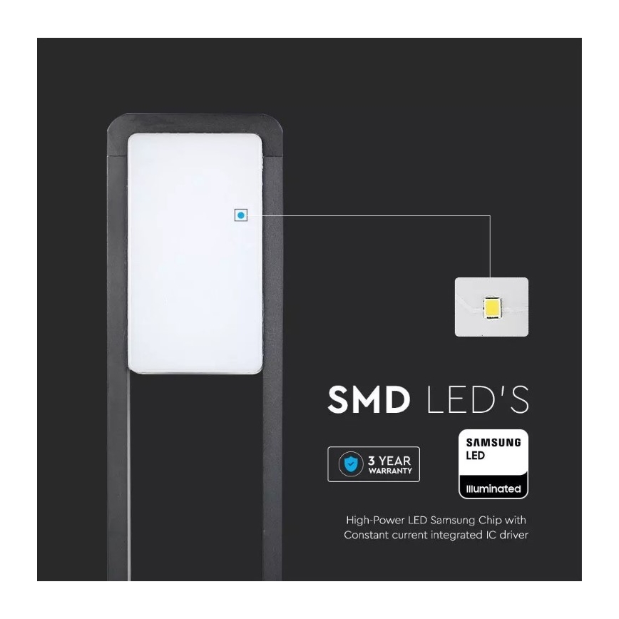 LED Välivalgusti SAMSUNG CHIP LED/10W/230V 3000K IP65 must