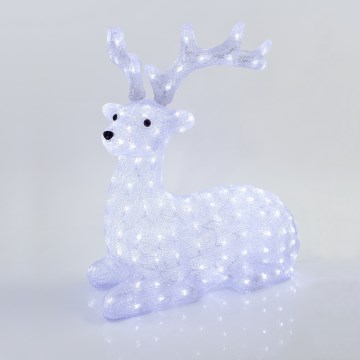 LED väljas jõulukaunistus 200xLED/6W/230V IP44 külmvalge põhjapõder