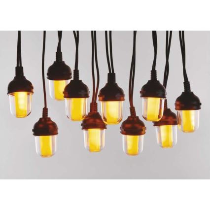 LED väljas kasutatav dekoratiivne valguskett 100xLED/9,5m IP44