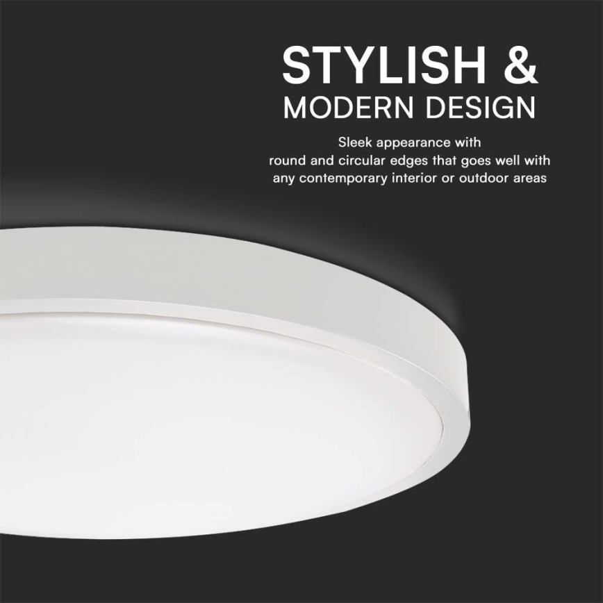 LED-vannitoa laelamp LED/18W/230V 3000K IP44 läbimõõt 25 cm valge