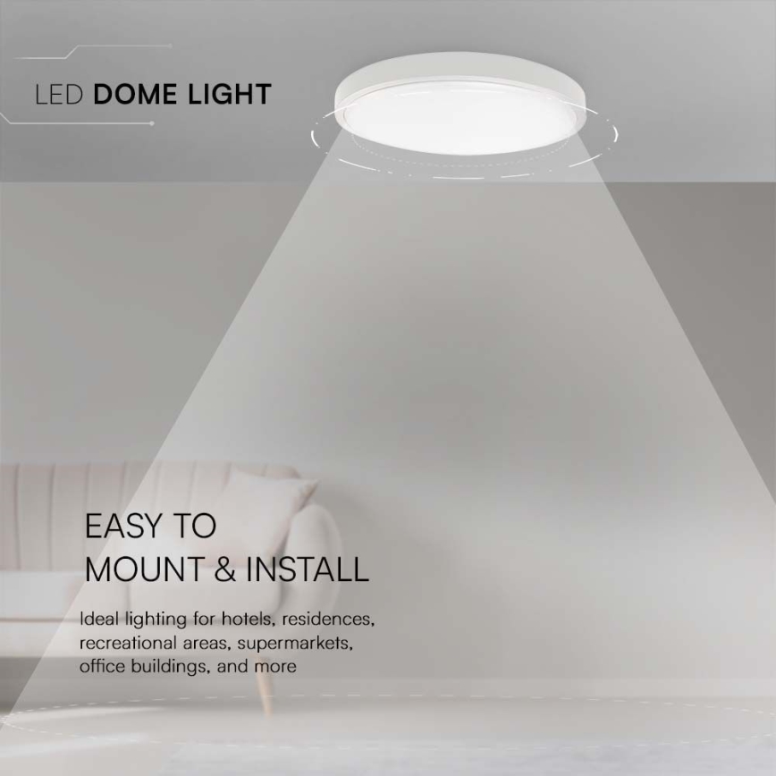 LED-vannitoa laelamp LED/18W/230V 3000K IP44 läbimõõt 25 cm valge