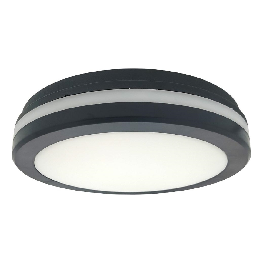 LED-vannitoa laelamp liikumisanduriga LED/20W/230V 3000/4000/6500K läbimõõt 23 cm IP54 antratsiit