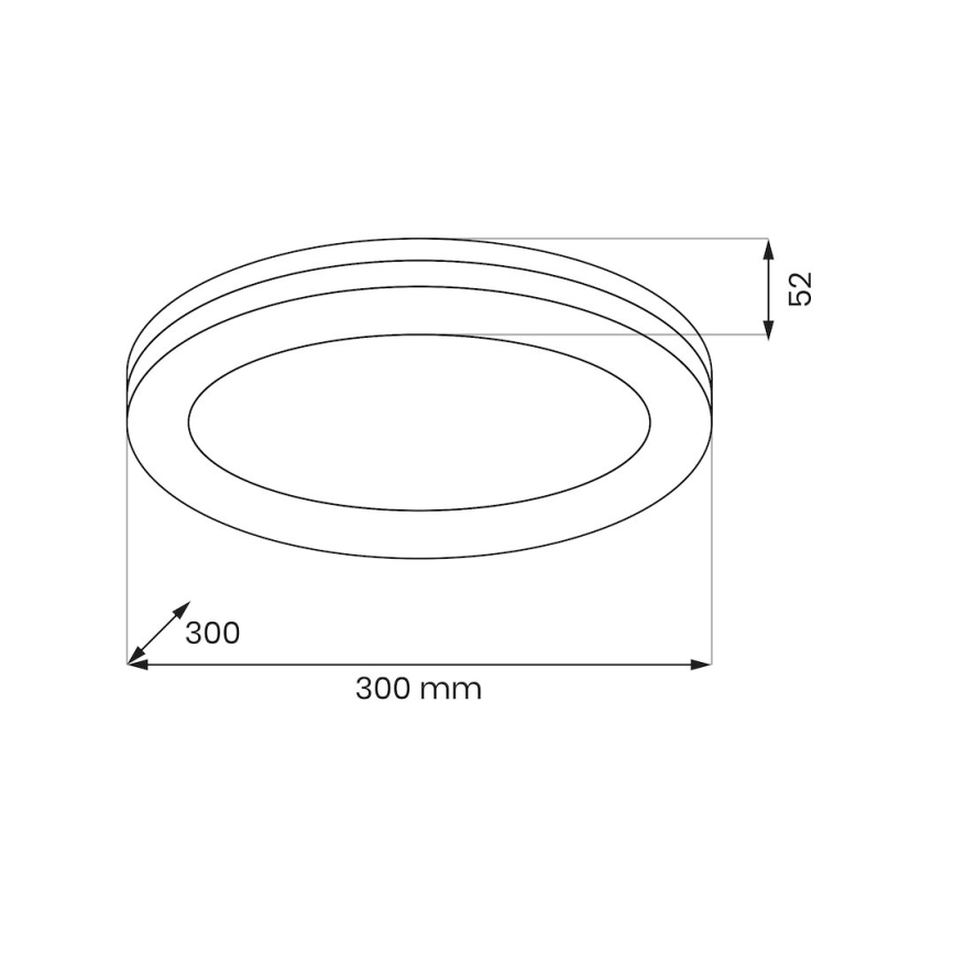 LED-vannitoa laelamp MARLON LED/36W/230V, läbimõõt 30 cm, IP54, valge