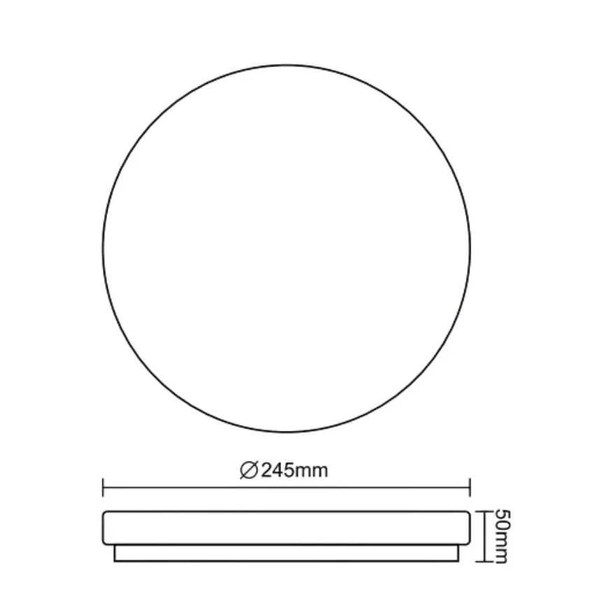 LED-vannitoa laelamp OPAL LED/12W/230V Ø 24,5 cm IP44 valge
