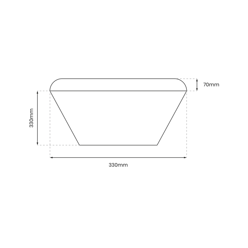 LED Vannitoa laevalgusti NEMO LED/17W/230V IP44 must