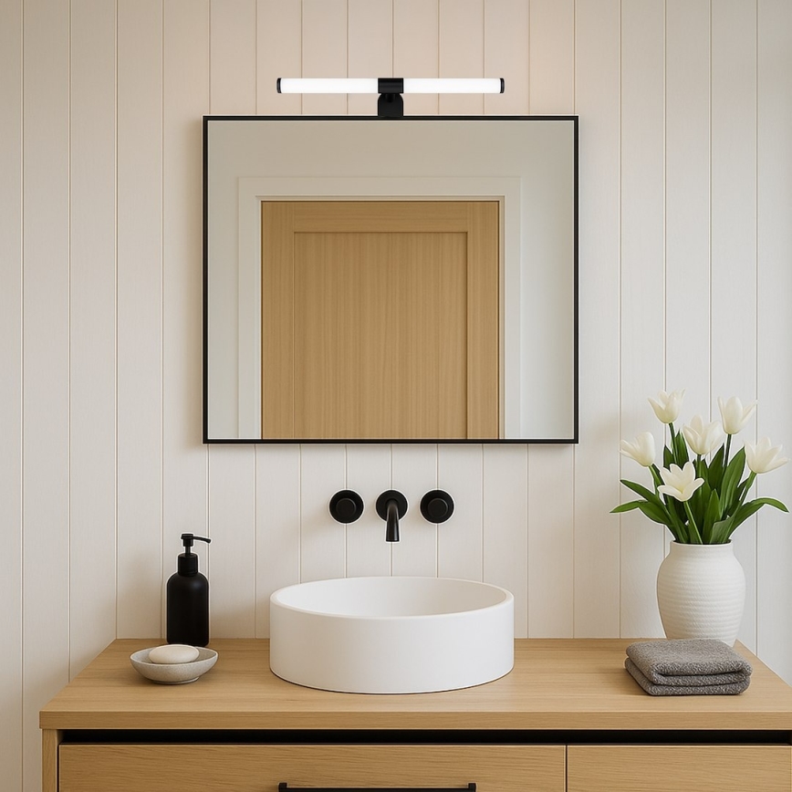 LED-vannitoa peegli valgusti 2-ühes APA LED/6W/230V 40 cm IP44 must