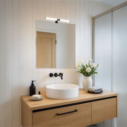 LED vannitoa peegli valgusti APA LED/6W/230V 40 cm IP44 must