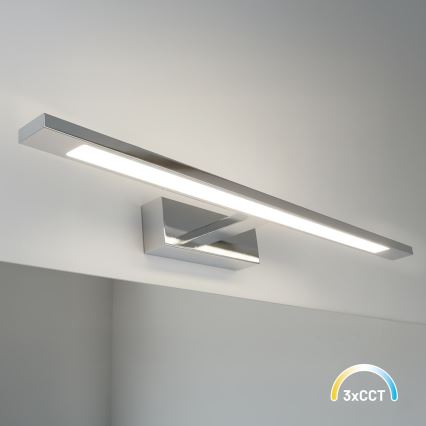 Vannitoa peegli LED-valgusti KLIMT LED/12W/230V 3000/4000/6000K 60 cm IP44 läikiv kroom