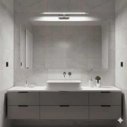 Vannitoa peegli LED-valgusti KLIMT LED/12W/230V 3000/4000/6000K 60 cm IP44 läikiv kroom