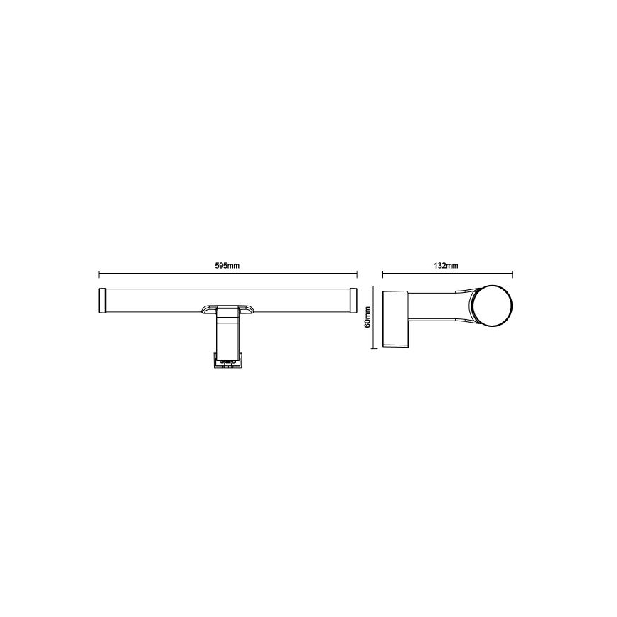 LED vannitoa peegli valgusti LED/12W/230V 59,5 cm IP44 valge