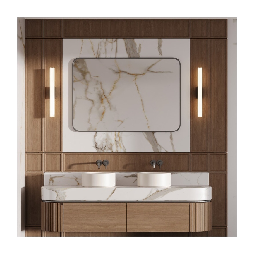 LED vannitoa peeglivalgusti LINEA LED/8W/230V 3000/4000/6000K IP44 45 cm must