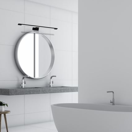 LED vannitoa peegli valgusti SHINE LED/12W/230V 60 cm IP44 must
