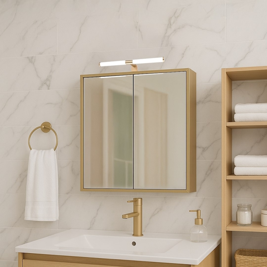 LED vannitoa peeglivalgusti 2-ühes APA LED/6W/230V 40 cm IP44 kuldne