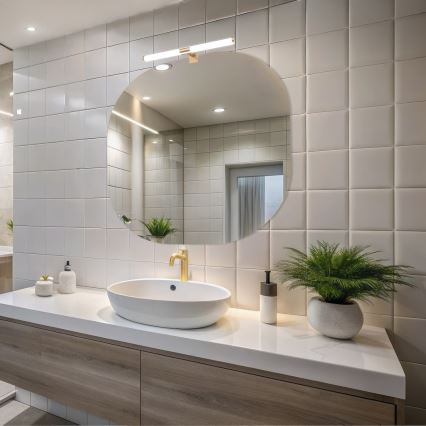 LED vannitoa peeglivalgusti 2-ühes APA LED/6W/230V 40 cm IP44 kuldne