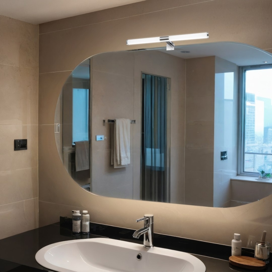 LED-vannitoa peeglivalgusti 2-ühes APA LED/6W/230V 40 cm IP44 läikiv kroom