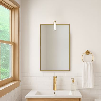 LED vannitoa peeglivalgusti APA MINI LED/4W/230V IP44 kuldne