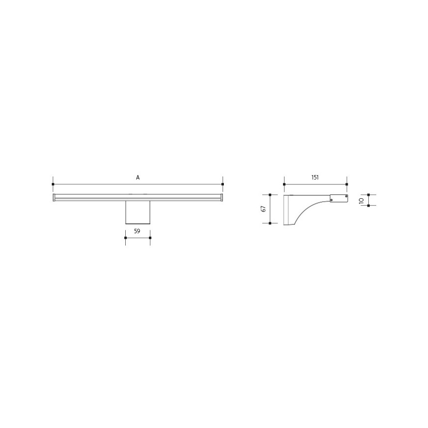 LED Vannitoa peeglivalgusti ELESAR LED/8W/230V IP44 3000K