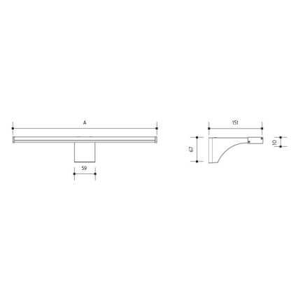 LED Vannitoa peeglivalgusti ELESAR LED/8W/230V IP44 4000K