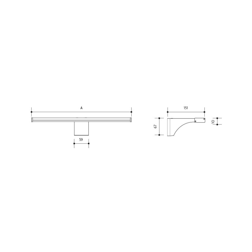 LED Vannitoa peeglivalgusti ELESAR LED/8W/230V IP44 4000K