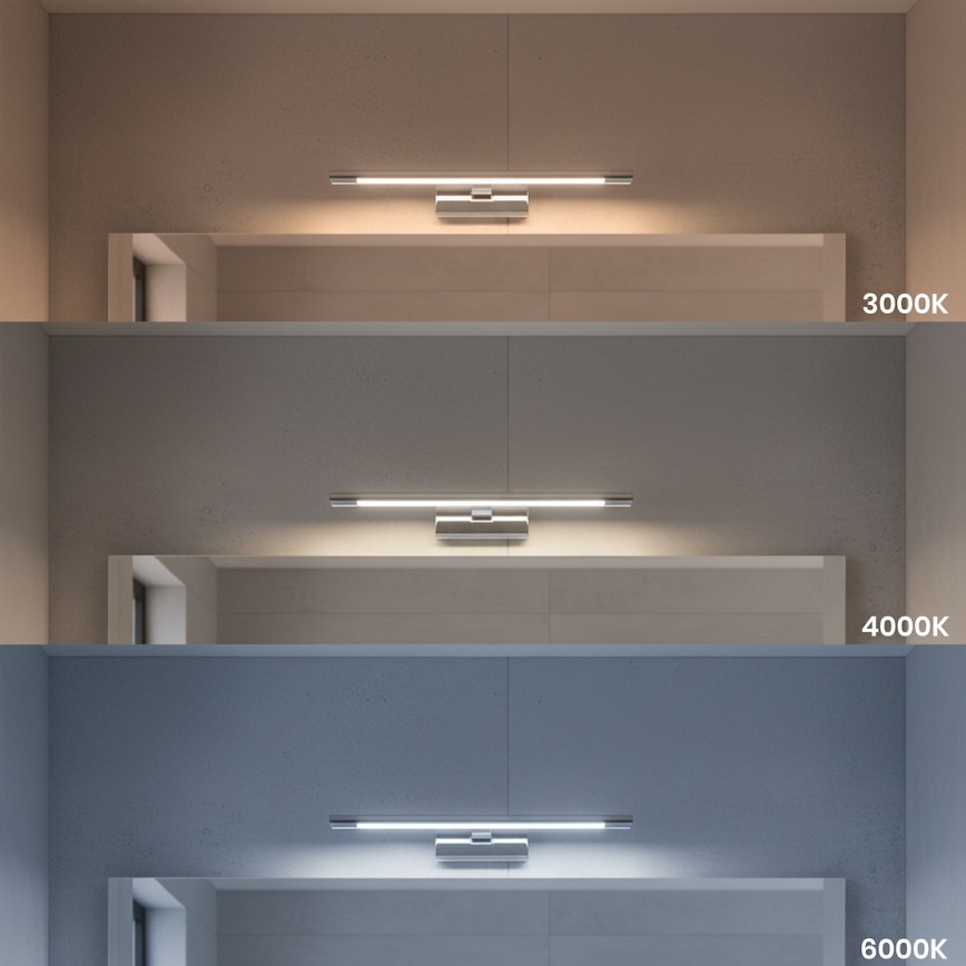 LED vannitoa peegli valgusti KLIMT LED/8W/230V 3000/4000/6000K 40 cm IP44 läikiv kroom